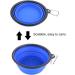 Buy Moacc Foldable Silicone Dog Bowls - 2 Pieces Travel Bowl for Dogs & Cats | Durable Portable 1000ml Safe Design with Mountain Staligs Buckle - Blue & Red - Buy Online on GoSupps.com