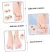 INOOMP 2 Pairs Men's Toe Splitter Tools: Thumb Splint, Bunion Toe Separators, Valgus Correction, Spacer - Breathable Sebs Nylon - 3.6x3.5cm - Buy Online on GoSupps.com
