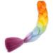 Tess Braids Extensions - Blue Jumbo Braids 60cm | KanCalon Kunsthaar for Box Braids | Ombre Hair Braid 100g (Orange/Blue/Red) - Buy Online on GoSupps.com
