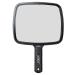 xnicx Hand Mirror Professional Hand Held Mirror Barbers Shaving Salon Mirrors Hairdressers Compact Mirror Tool with Handle for Travel Festival Essentials Black 1pcs Black