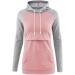 Love2Mi Women's Maternity Nursing Shirt - Layered Design Wrap Top - Pink/Grey - Buy Online on GoSupps.com