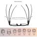Cojwis 5 Pack Retro Round Reading Glasses for Men & Women | Lightweight 2.5X Readers - 5 Colors Available - Buy Online on GoSupps.com