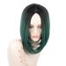 wig GCX- Wig Synthetic Wig Wig Green Hair Short Straight Hair Wig Women Natural Realistic Wig Beautiful