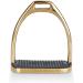 Equinate Stirrups Luna 10cm Gold - Anti-Slip Rubber Tread | Ideal for Adults & Children - 2 Pieces - Shop Internationally - Buy Online on GoSupps.com