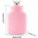 Mini Silicone Hot Water Bottle with Knitting Cover - Safe Durable & Eco-Friendly Comfort for Pain Relief (Pink) - Buy Online on GoSupps.com
