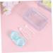 Solustre 6-Pack Mini Container Set for Colored Contact Lenses - Tweezers Cleaning Case Solution and Mirror Box | Shop Internationally - Buy Online on GoSupps.com