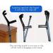 ATHUAHLR LRVTREC Forearm Crutches Adjustable Crutches Underarm Cruciform Fracture Medical Height Adjustable Anti-Cane Foldable Lightweight Arm Crutch - Buy Online on GoSupps.com