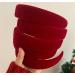 gaobaozhu French Red Velvet Headband Women Girls Hairband Vintage Swallow Gird Sponge Hair Hoop Headwear Fashion No Slip Headband Hair Accessories - Buy Online on GoSupps.com