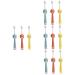 Healvian 12 STK Wanmao Children's toothbrush toothbrush toothbrush after the birth travel toothbrush toddler girls teeth brush children's toothbrush with soft bristle accessories travel pp