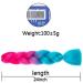 Fanfyfyu Ombre Braiding Hair - 3 Pack Kanekalon Jumbo Braid Extensions | 24 Inch Synthetic Hair for Box Braids (Peach-Marineblau) - Buy Online on GoSupps.com
