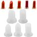 12.1mm Tube Lipstick Mold Crafts DIY Lipstick Mold Tool Kits Makeup Tools White