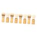 Beavorty 8 STK Bartbrush Razor brushes Roof cream brush hairdresser Staubbrush goat bart template for men bloodstilling pen to shave shaving accessories man staub catcher cosmetics wood
