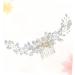 DOITOOL Hair Comb for Bride Wedding Hair Barrette Flower Pearl Comb Bridesmaid Hair Clips Bridal Hair Clips Rhinestone Hair Comb Bridal Hair Comb Clip Wedding Hair Comb Accessories Dress - Buy Online on GoSupps.com