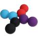 Frcolor 3ST Peanut Lacrosse Massage Ball - Silicone Yoga Roller for Plantar Fasciitis & Whole Body Relief - Red - Buy Online on GoSupps.com