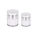 Cream Jar Vacuum Bottle Emulsion Pump Container Emulsion Cream Sample Air Pump Bottle Toiletry Cosmetic Container Portable Travel Size Container (White) Plastic
