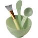 4pcs Silicone Face Mask Mixing Bowl Set Face Mask Bowl with Spoon Stirring Stick Applicator Skin Care Tools for Home Salon