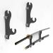 QIXIN Sword Stand, Sword Hook, Two-Layer Wall-Mounted Samurai Sword Stand Display Stand, Sword Stand, Sword Holder, Support All Swords black