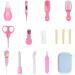 RoseFlower 12 in 1 Baby Grooming Kit - Newborn Healthcare Essentials for Nursery Boys Girls - Pink - Buy Online on GoSupps.com