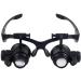 Magnifying 10X 15X 20X 25X Double Eye Glasses Loupe Head Wearing Magnifying Glasses Headset with LED Light for Watch Repair Jeweler Made in China - Buy Online on GoSupps.com
