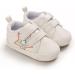 Cheerful Mario Baby First Walking Shoes - Soft PU Leather Anti-Slip Pram Shoes for Boys and Girls 6-12 Months (White Star) - Buy Online on GoSupps.com