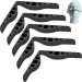Boqqu 3/5/10 pieces of fogless accessories for masks glasses silicone anti-fog nose bridge pads anti-fitting silicone nasal bridge prevents the fitting of glasses anti-fitting 10 PCs black