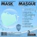 Sequence Reusable Nano-Silver Fabric Mask for Adults - 3 Pack Green