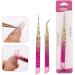 Stainless Steel Double Ended Nail Art Tweezer Set for Women - Straight & Curved Precision Tweezers for Eyelash Extensions & Nail Art - Pointed Tweezer - One Color - Buy Online on GoSupps.com