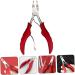 Mikinona 1pc Nail Clippers Nail Kit Nail Tool Skin Pliers Nail Grooming Plier Manicure Nipper Pedicure Kit Bevel Trimmer Groove Clamp Stainless Steel Red Modify Dead Skin Scissors - Buy Online on GoSupps.com