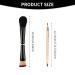 Travel Makeup Brushes | 4 in 1 Double Ended Eyeshadow & Face Brush Set with Case | Perfect for Liquid Cream Powder & Concealer - Buy Online on GoSupps.com