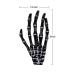 Halloween Skeleton Hands Bone Hair Clips - White and Black (2 Pairs) - Punk Rock Horror Hair Accessories for Women and Girls - Buy Online on GoSupps.com