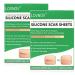 Professional Silicone Scar Removal Sheets - 4 Reusable pcs (Green) - For C-Section Surgery, Burn, Keloid, Acne - Drug-Free Solution - 2 Month Supply - Buy Online on GoSupps.com
