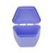 Denture Box Orthodontic Plastic Container Waterproof Locking Design Portable for Home (Purple)