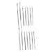Lurrose 2 Sets 7pcs Seven Piece Ear Picking Tool Set Ear Cleaners Ear Cleaning Tools Nursing Stainless Steel Ear Cleaner Ear Care Tools Ear Clean Tool Silver Seven Piece Set Spring Silverx2pcs 12X1X1cmx2pcs