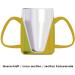 Ornamin Two Handled Mug 140ml Yellow with Drinking Lid - Model 815 + 814 - Buy Online on GoSupps.com