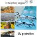Blue Light Reading Safety Glasses with Readers 0~+400 for Men and Women | Clear Lens Eye Protection Goggles (Black, 1.75) - Buy Online on GoSupps.com