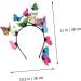 Gogogmee Hair Accessories Bride Headband Wedding Hairband Bride Hair Clip Butterfly Headband Birthday Headband Turbins for Ladies Head Hoop Cosplay Hairpin Hair Bands Creative Headwrap - Buy Online on GoSupps.com