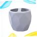 Zerodeko Toothbrush Container Set - Stylish Gray Bathroom Cup & Toothpaste Holder | Desk Exhibition Stand for Eyebrow Pencils - 2 Pack (10x11cm) - Buy Online on GoSupps.com