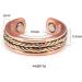 EnerMagiX Tri Tone Pure Copper Magnetic Rings for Women - 2 Magnets, Braided Design - Buy Online on GoSupps.com