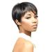 Stylish European & American Wigs for Black Women | Short Natural Straight Hair | Dark Brown & Ash Options - Buy Online on GoSupps.com