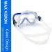 MountDog 180 View Snorkel Mask with Tempered Glass for Adults and Youth - Blue | Anti-Fog, Anti-Leak Scuba Diving Goggles - Buy Online on GoSupps.com