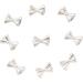 50x/Set Bowknot French Bow Nails Art Alloy Bow Nails Art Decoration Supplies For Salons Silver Bow 9 X 6mm - Buy Online on GoSupps.com