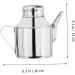ABOOFAN Sauce Pot Soy Sauce Bottles Steel Container with Lid Water Carafe with Lid Olive Oil Bottle Dispenser Cooking Seasoning Bottle Liquid Stainless Steel Oil Filter Pot Metal 16X13X9.5CM Silver - Buy Online on GoSupps.com