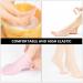 Moisturizing Gel Booties & Spa Socks - Hydrating Foot Cream for Dry Feet | Silicone Gel Stockings (35x7x1cm) in Rose - Buy Online on GoSupps.com