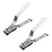 2X Stainless Steel Nail Tips Clipper Trimmer Manicure Nail Art Toes Clippers