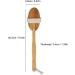 Sonew Long Stem Bathing Brush | Shower Peeling Cellulite Scrub | Removable Bamboo Grip & Soft Bristles for Men & Women - Buy Online on GoSupps.com