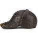 Gudessly Adjustable Men's Genuine Cowhide Leather Baseball Cap - A-brown | Outdoor Sports Hat - Buy Online on GoSupps.com