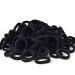Baby Hair Ties 120 Pieces 1.18 Inch Cotton Toddler Hair Ties for Kids Girls Seamless Cute Small Black Hair Ties for Women Thick Hair (Black) 1.18 Inch (Pack of 120) Black