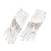 FRCOLOR 1 Pair Grooming Gloves Gloves Repair Hand Gloves Hand Softening Gloves Wax Bath Liners Lotion Mittens Portable Moisture Gloves White Silk to Sleep Lining