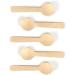 100pcs Wood Spoon 3.93in Disposable Round Head Wood Spoons Birch Wood Ice Cream Tea Spoon Biodegradable Utensils Flatware Cutlery - Buy Online on GoSupps.com