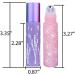 10ml Refillable Glass Roller Bottles | Portable Skin Care & Cosmetics | Purple & Gold | Stainless Steel Roller Balls - Buy Online on GoSupps.com